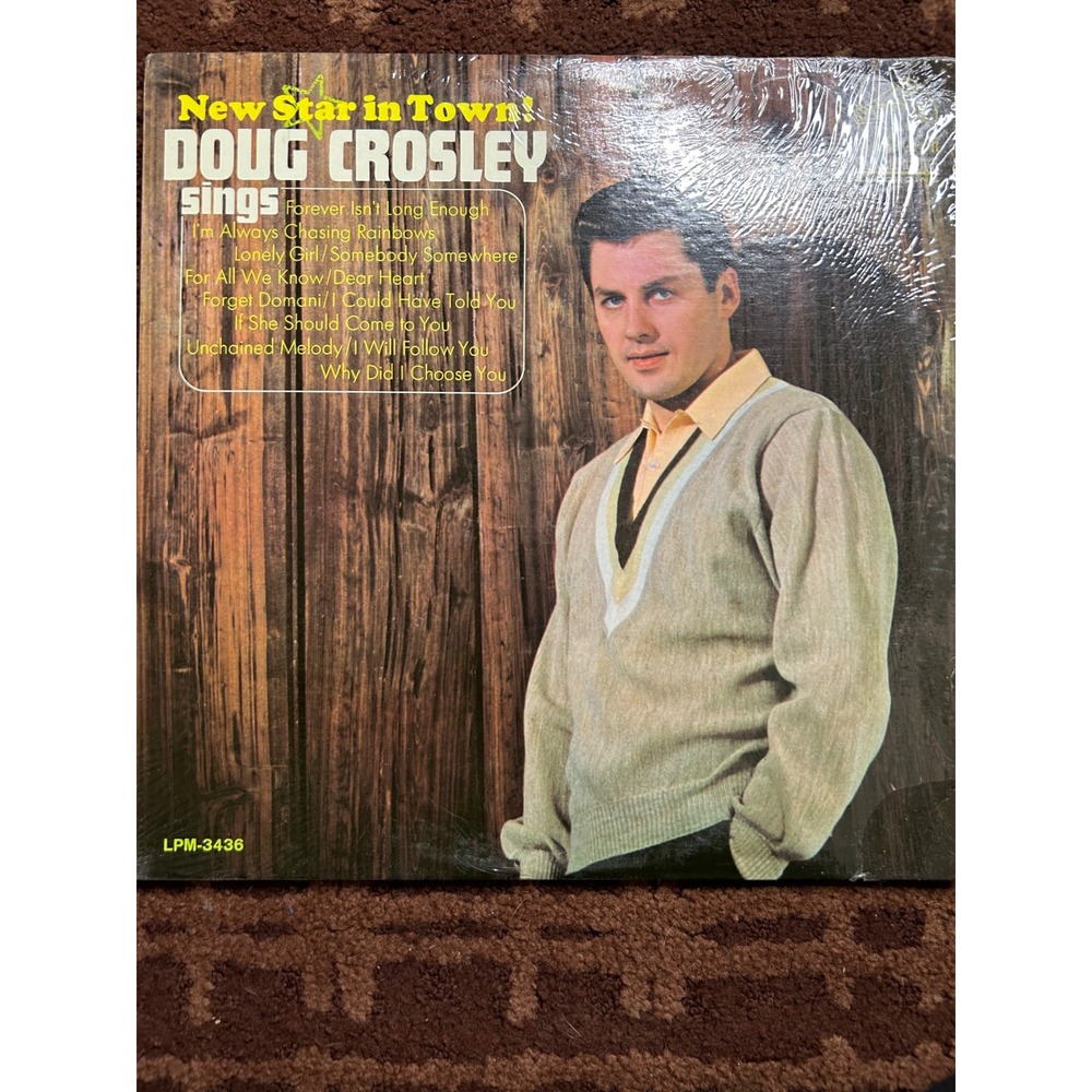Doug Crosley Sings New Star in Town Vintage Vinyl Record Album LPM‎ 3436